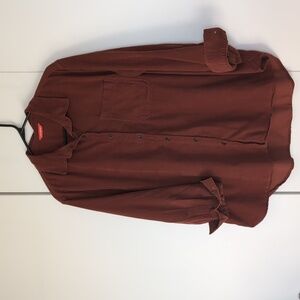 Joe fresh orange corduroy shirt 1XL